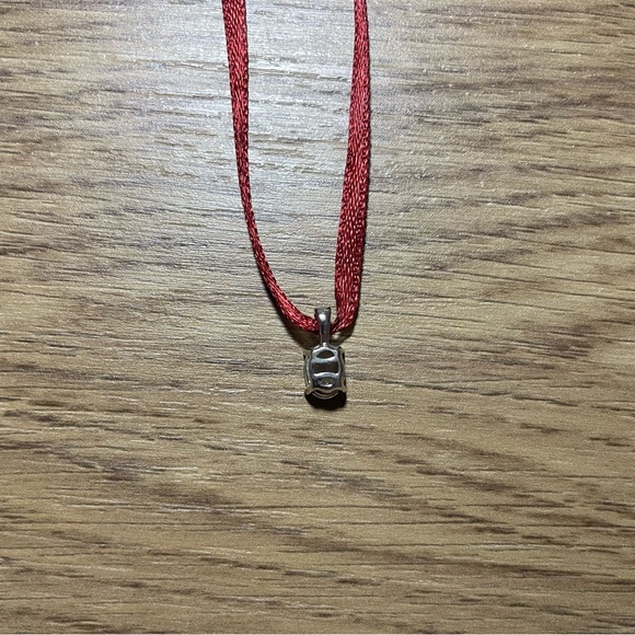 Rose Quartz Angara Sterling Silver Oval Pendant, New - Picture 4 of 6